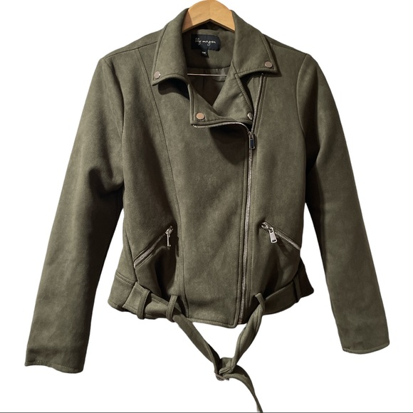 Lily Morgan faux suede jacket perfect for fall size m - Picture 2 of 4